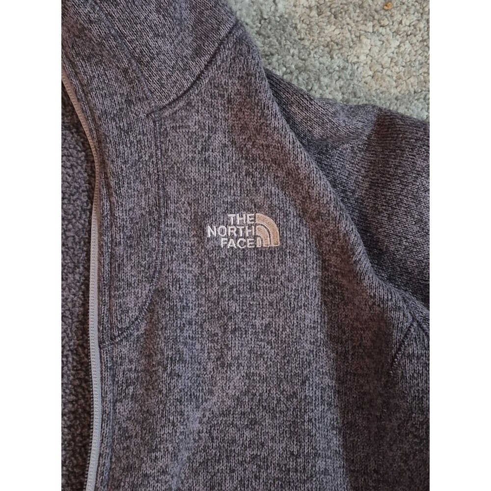 The North Face Womens Fleece JACKET Size L Purple Zip Up Cozy Casual - Picture 2 of 11